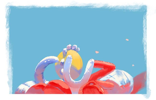 美しい雰囲気を差し上げます 背景だけじゃなくて、キャラと背景を組み合わせて描くことです。 イメージ8