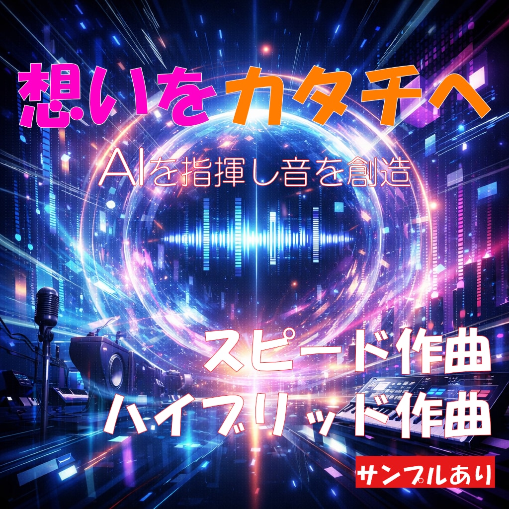 最新技術を駆使した最高ランクの曲を制作します 量産AI曲とは違う音楽理論で制御された唯一無二のAIサウンド イメージ1