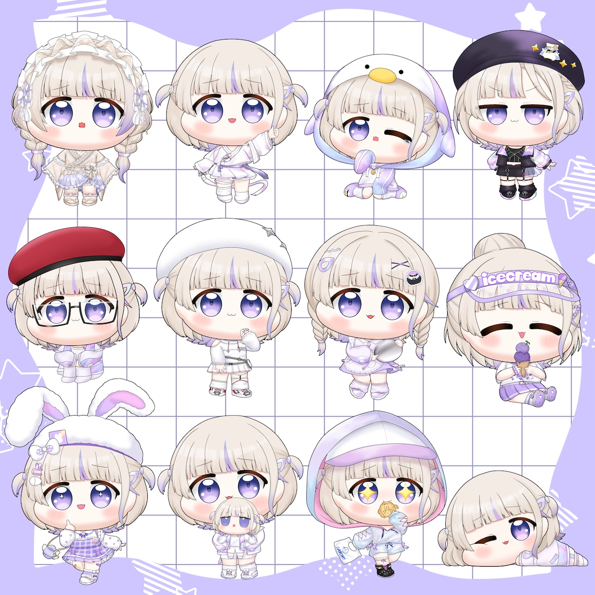 デフォルメミニキャライラストを描きます 商用利用可！ループアニメーションも制作します！ イメージ3