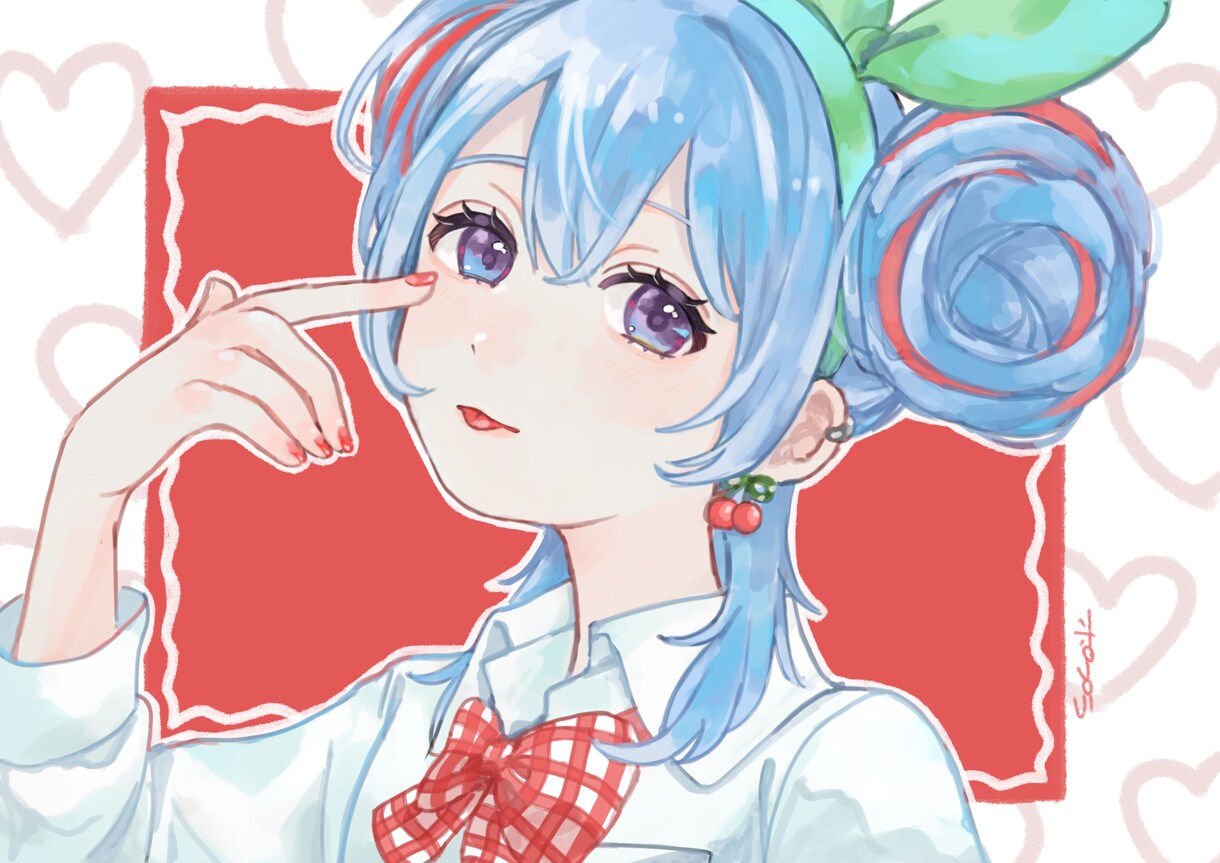 アイコン.歌ってみた.グッズ.一枚絵など描きます 透明感のある雰囲気が得意です！商用利用◎ イメージ2