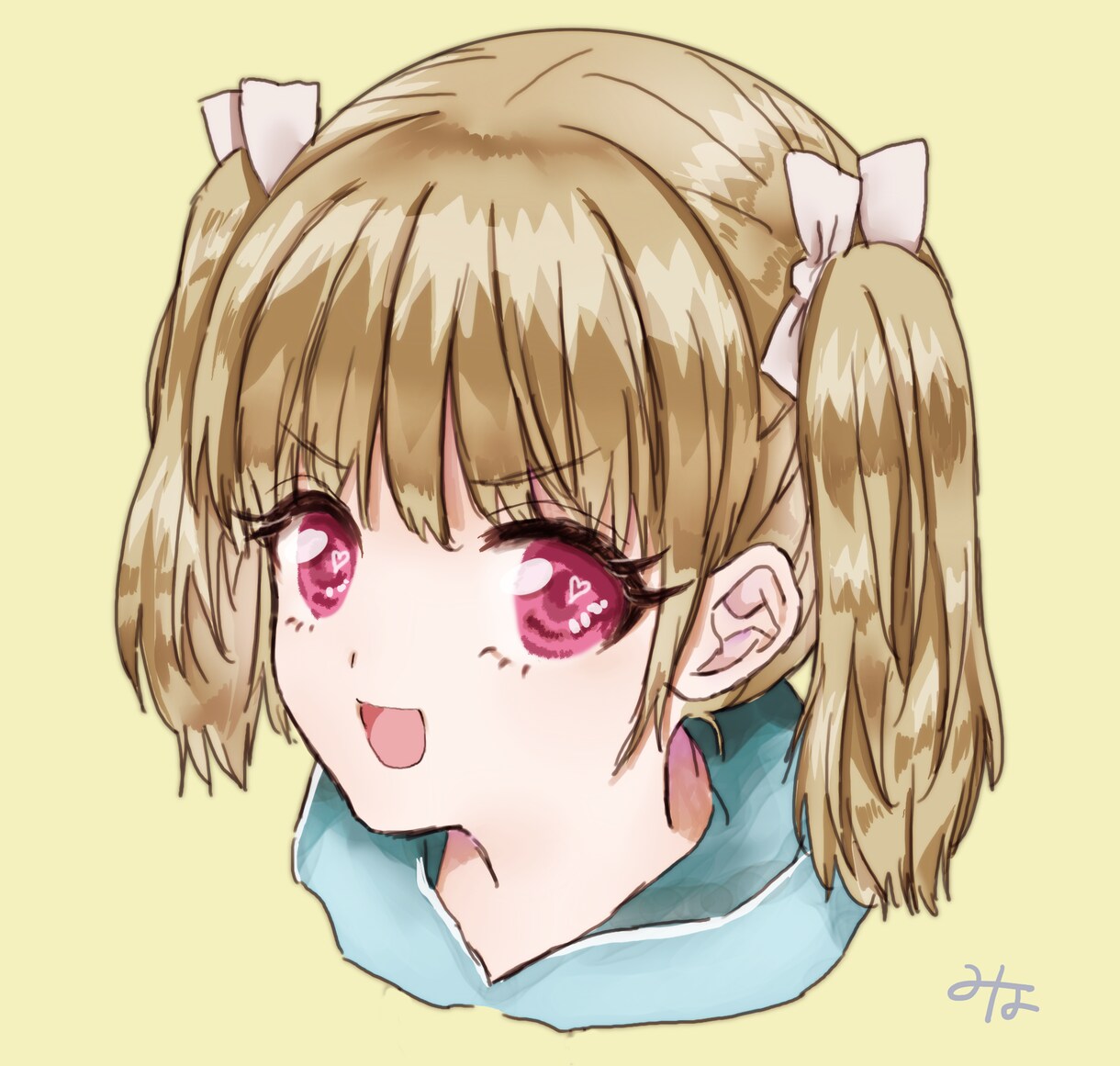 少女漫画系の可愛らしいアイコン描きます キラキラでサラサラでうるうるなイラストをお探しの方どうぞ！ イメージ5