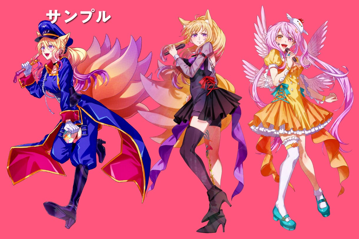 立ち絵制作します Vtuber、アクスタ、実況、TRPG等に！ イメージ3