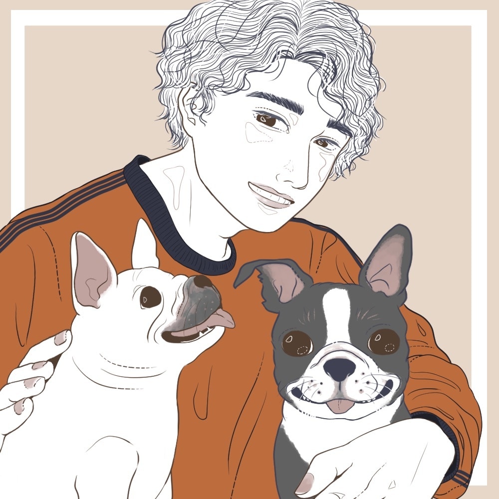 シンプルおしゃれイラスト・似顔絵描きます アイコン、動画用、プレゼントに！ イメージ1