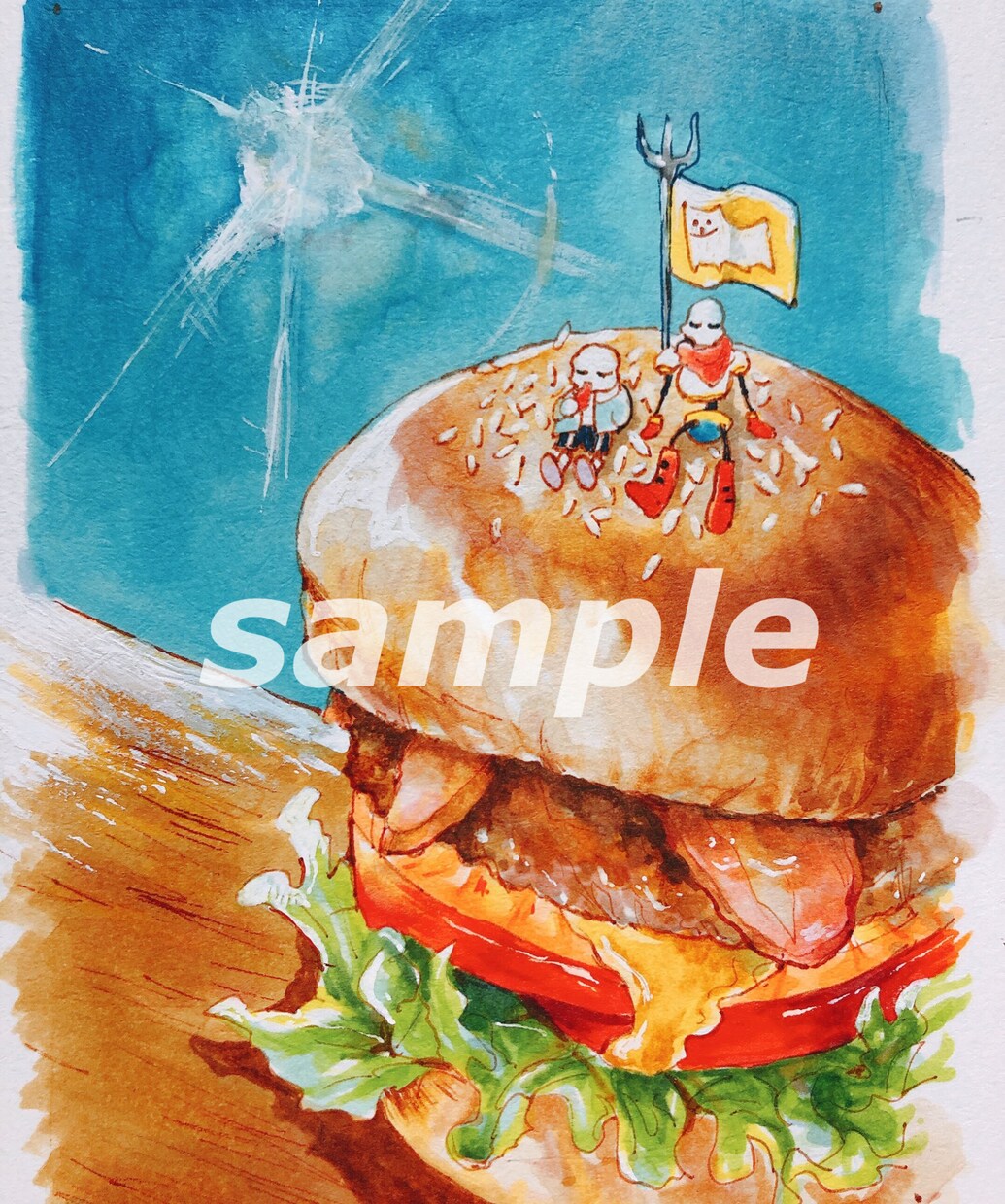 あなたの大好きな食べ物、飲み物描きます おいしい料理をイラストに。お子様を大好きな食べ物のせかいへ！ イメージ2