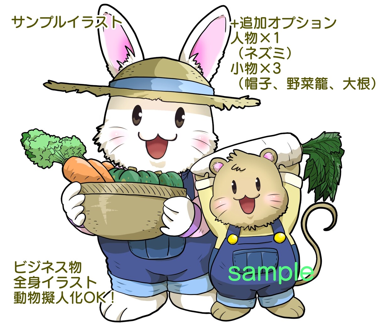 商用◎!アニメ調ほんわか可愛いちびキャラ描きます ちびキャラならお任せ！アイコンや配信用Puppet3に！ イメージ6