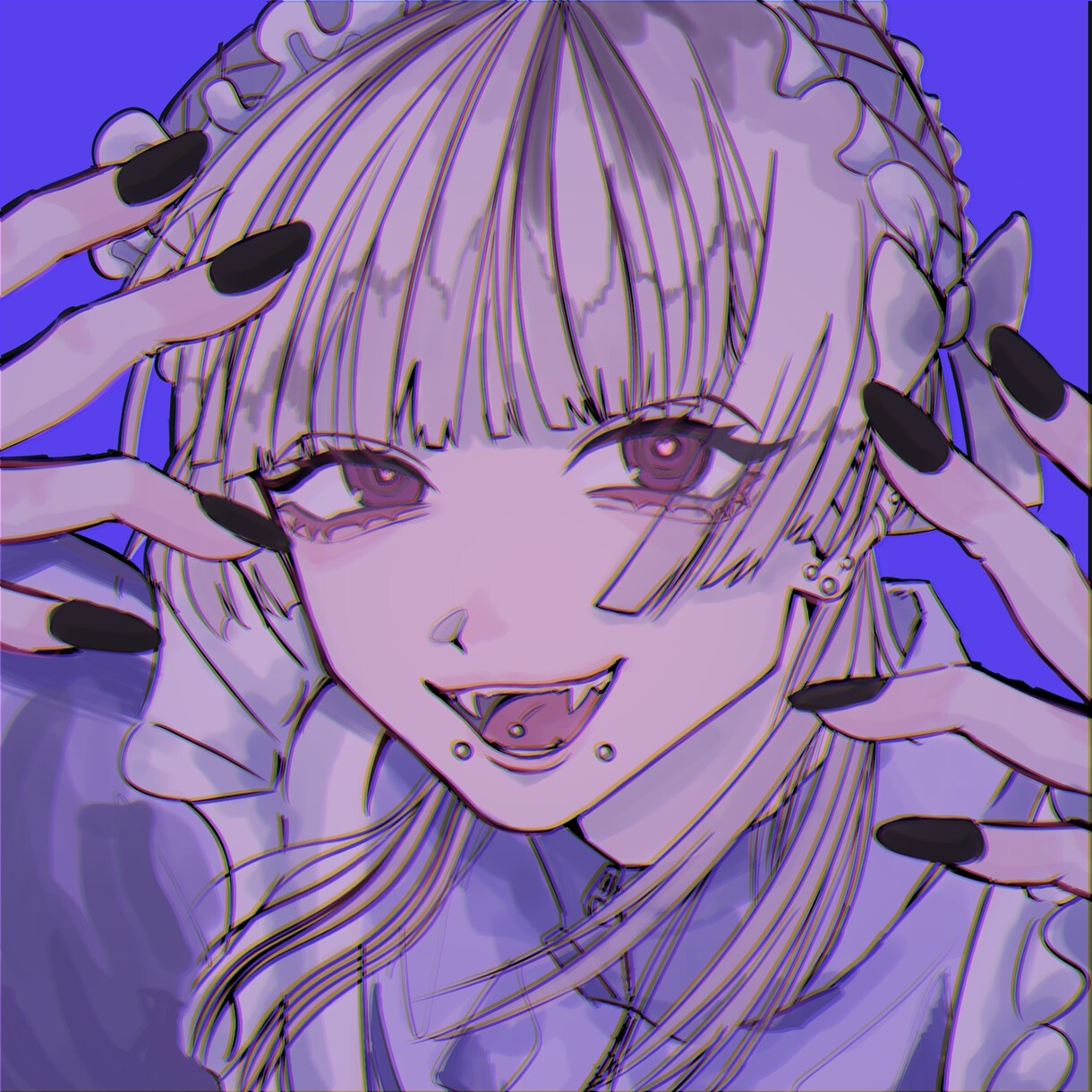 アイコンから歌ってみたやSDキャラまで描きます ダークゴシックサイケなイラスト！目を惹きやすいです！ イメージ1
