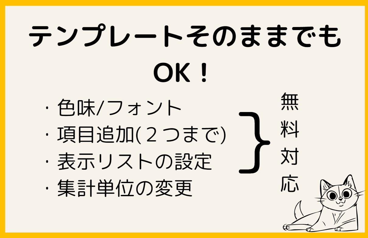 使いやすい在庫管理表、作成します 集計方法、見た目、項目など、カスタマイズ可能です！ イメージ2