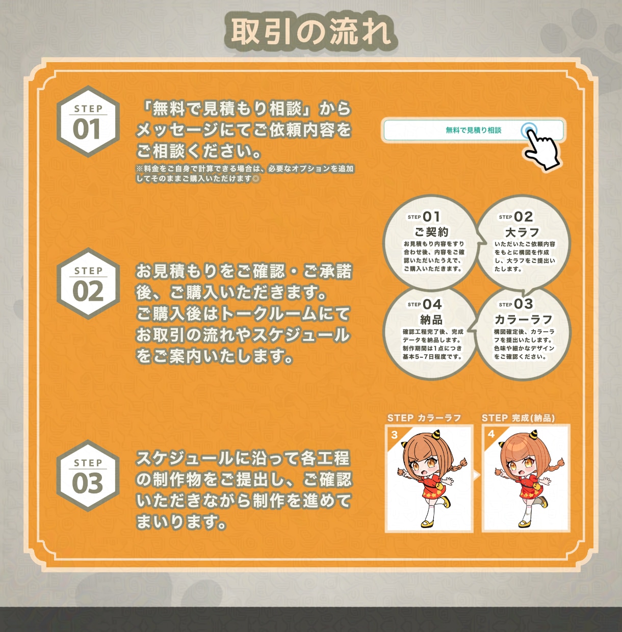 最短3~7日納品！可愛いSDイラストを制作します ★ちびキャラ/デフォルメ/TRPG/配信/フラスタ/グッズ イメージ6