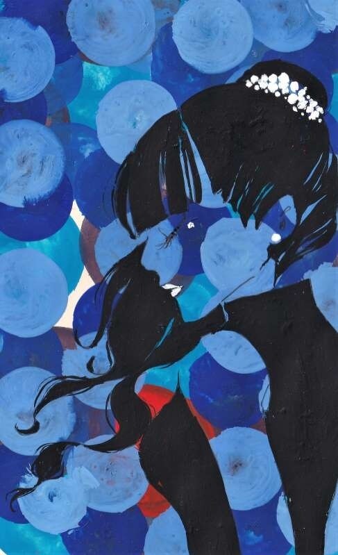 単色×ポルカドットのイラスト描きます ポルカドットの華やかさと線画のシャープさの融合 イメージ3