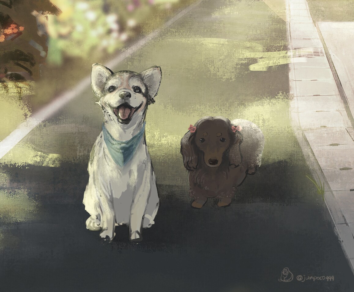 写真から可愛くペットの似顔絵を描きます 大切なペットの似顔絵を描いて欲しい人に☺️ イメージ1