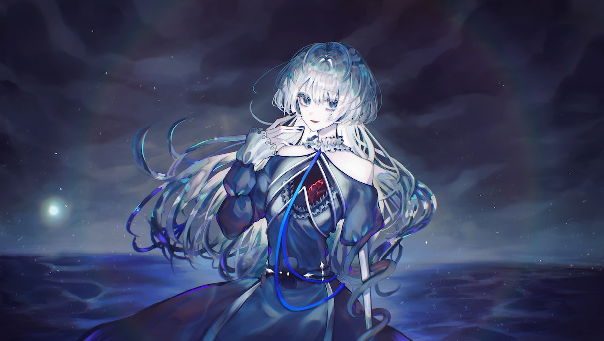 ダークな雰囲気のイラストを描きます どこか仄暗いダークで奇妙な雰囲気のイラストが好きな方へ イメージ5