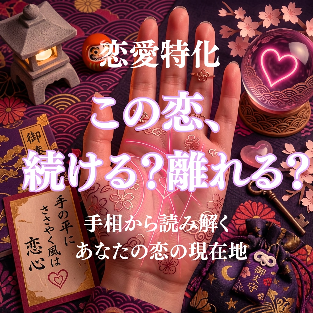 苦しい恋愛から抜け出すための手相鑑定致します 自分軸を取り戻す本格手相鑑定書をお届け イメージ1