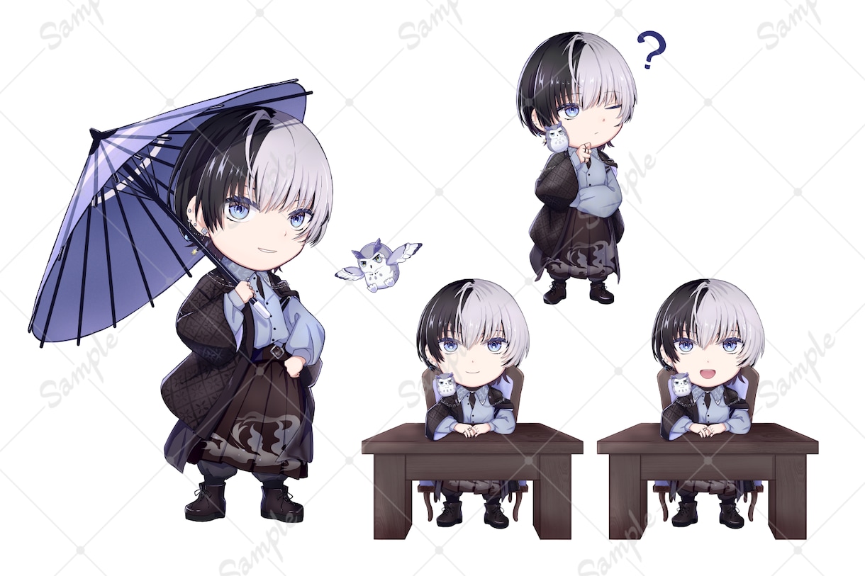 動画やグッズにぴったりなミニキャライラスト描きます キャラ+アイテムもOK！！キャラの魅力を引き出します！ イメージ4