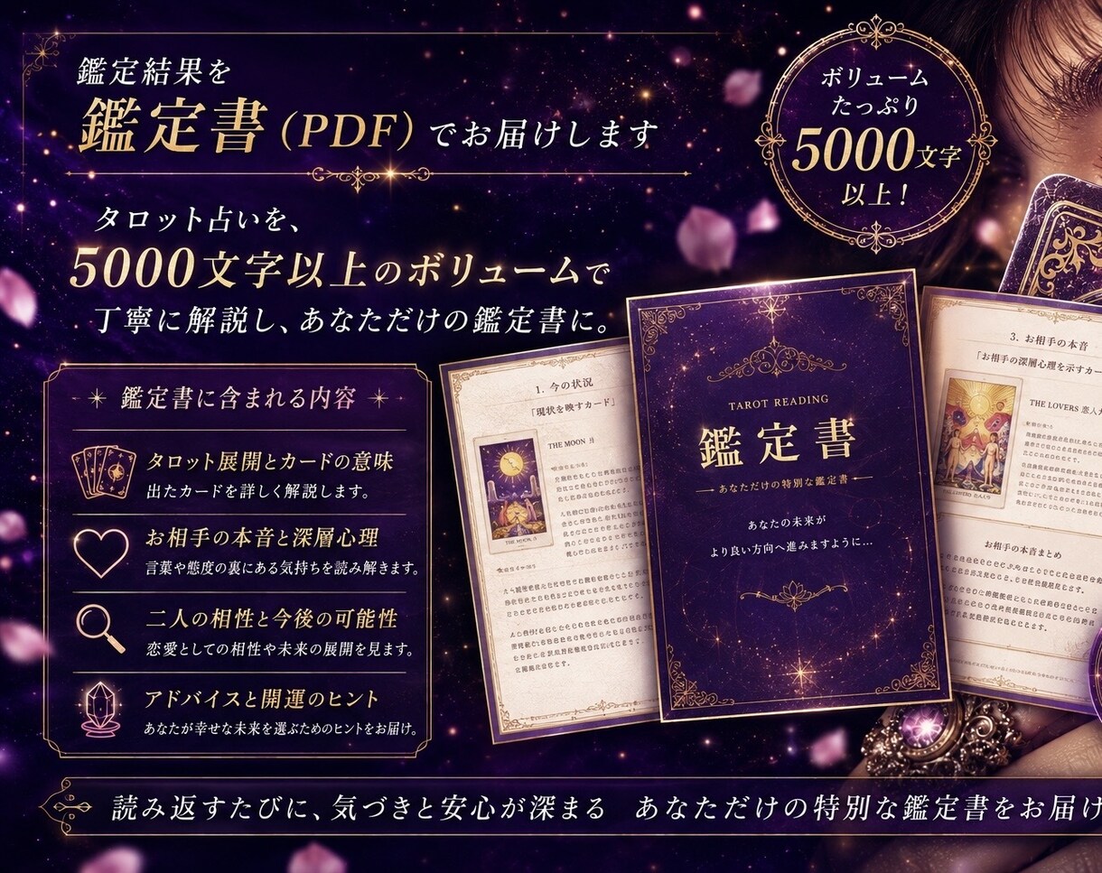 マッチングアプリで出会った相手の本音を占います 本気で恋愛成就したい方へ/片思い/タロットからのメッセージ イメージ3
