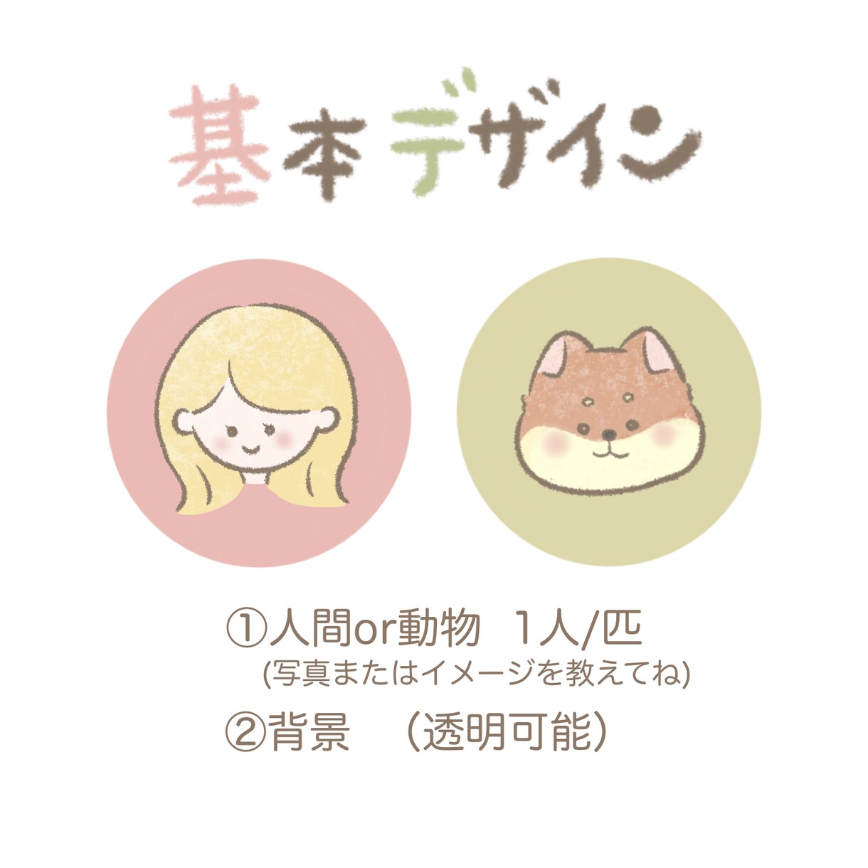 ゆるくてカワイイ♡ほんわかアイコン描きます ★SNSやLINE、ブログなどのアイコンにどうぞ！ イメージ2
