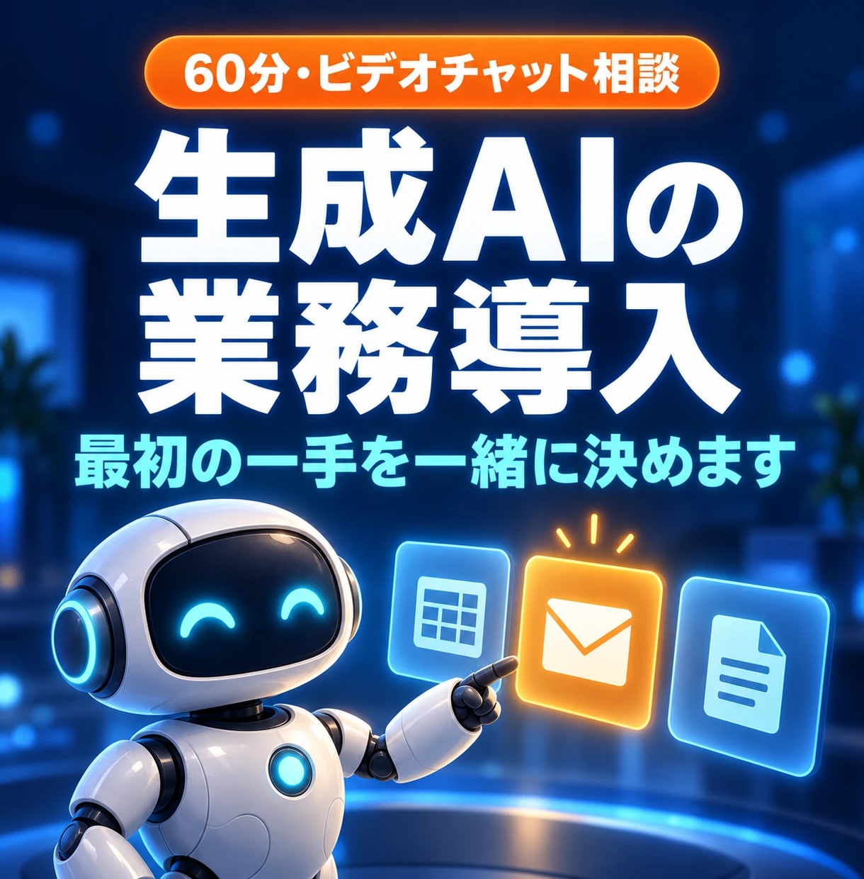 生成AIの業務導入を60分で一緒に整理します 現役エンジニアが、AIで変える業務と最初の一手を決めます イメージ1
