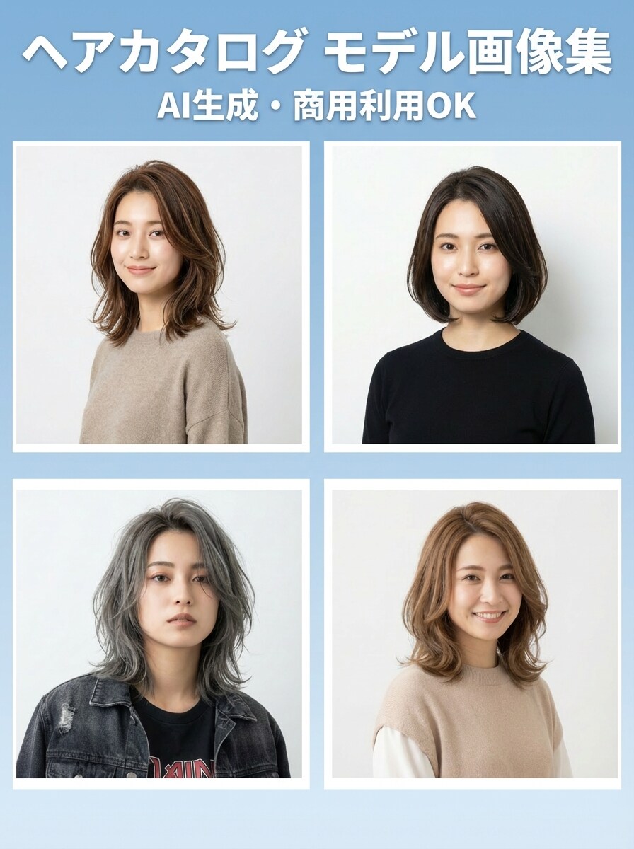 モデルドタキャン当日対応！ヘアモデル画像作成します 業界最安級！撮影予定日当日でも24時間以内に納品可能 イメージ6