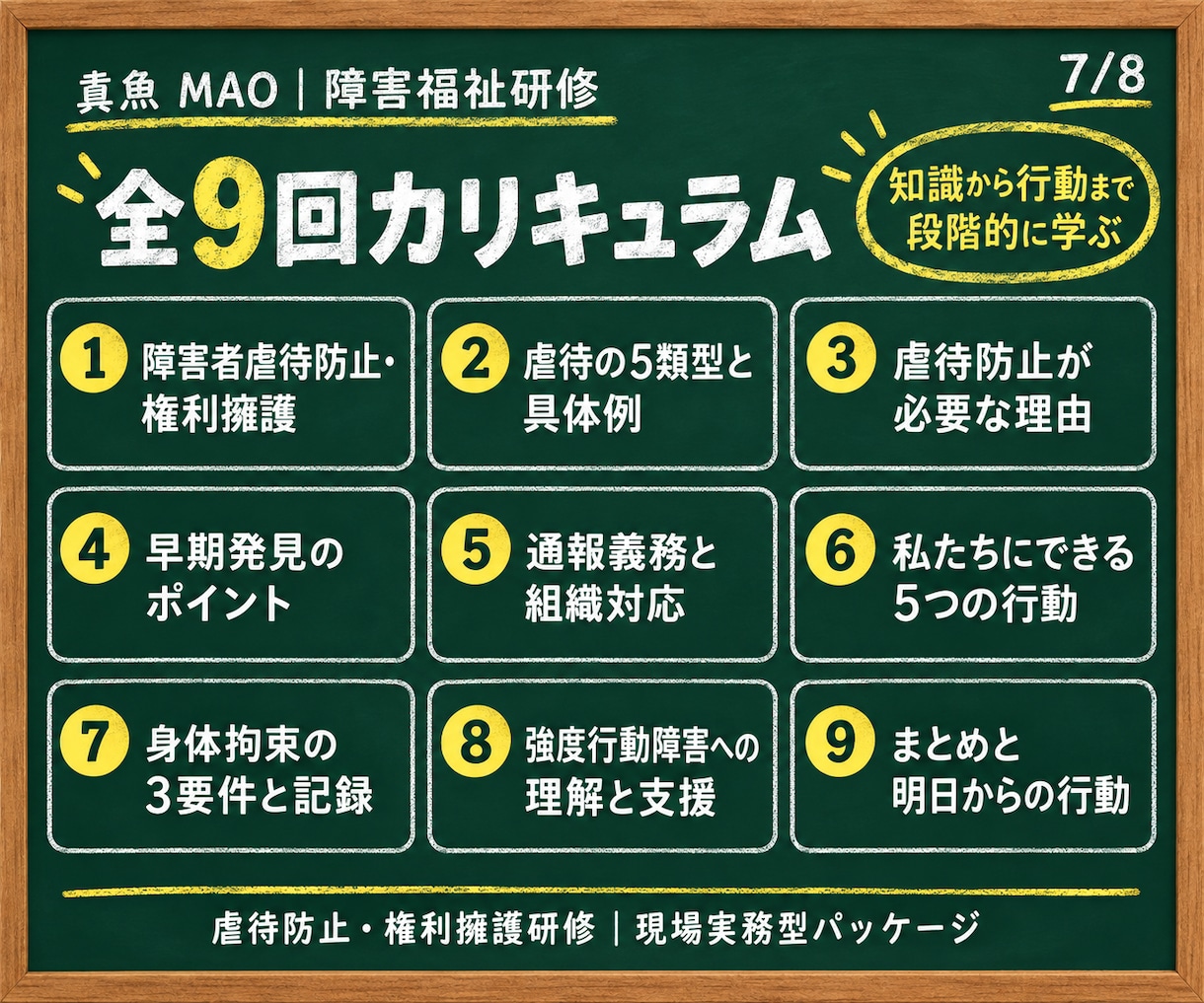 現役サビ管が障害者虐待防止研修一式を提供します 動画9本＋実務書式で研修準備から記録まで整います イメージ7