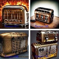 スチームパンク風なトースターをCGで制作しています Illustration of a toaster イメージ9