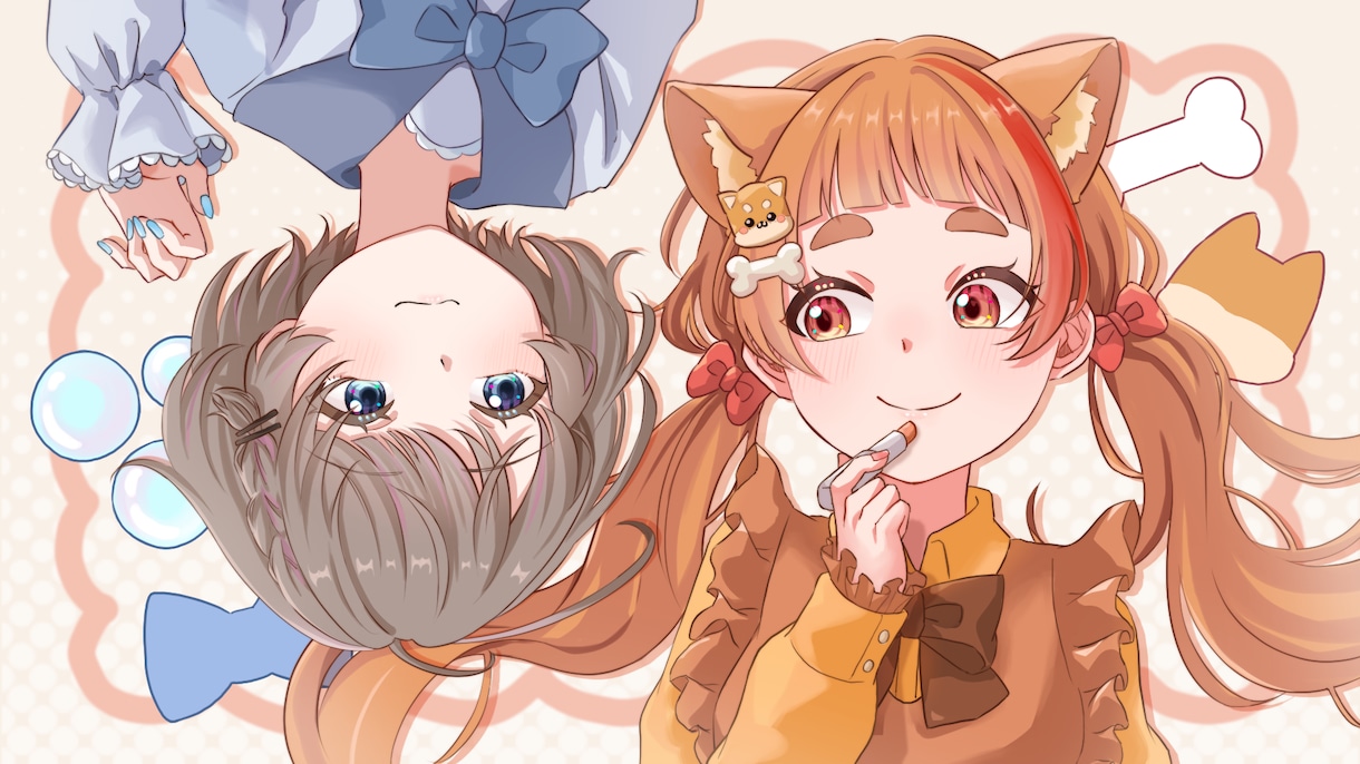 歌ってみたのサムネイルを描きます 本家寄せOK！可愛い絵柄のイラストが得意です♡ イメージ1