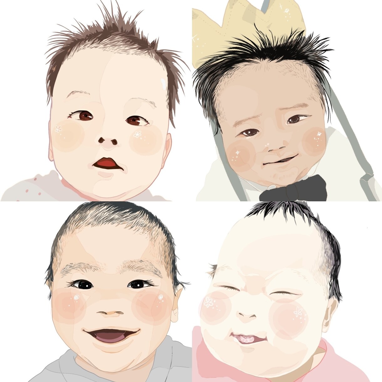 大人もOK◎キラキラかわいい似顔絵お描きします SNSのアイコンやヘッダー、壁紙に！ イメージ9