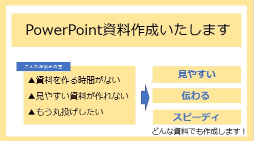 読み手に伝わるパワーポイント資料を作ります 1枚あたり1000円！2枚から対応いたします イメージ2