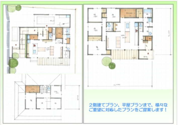 一級建築士が住宅のプラン案を一からご提案いたします 豊富な住宅設計の経験と知識で、より良い間取りを提案します イメージ2