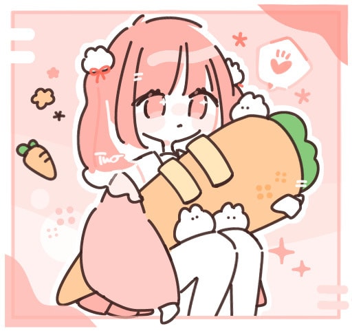 商用OK！シンプルで目を引くイラストお届けます 自分用や配信･配布、プレゼントにゆるくかわいいイラスト イメージ6