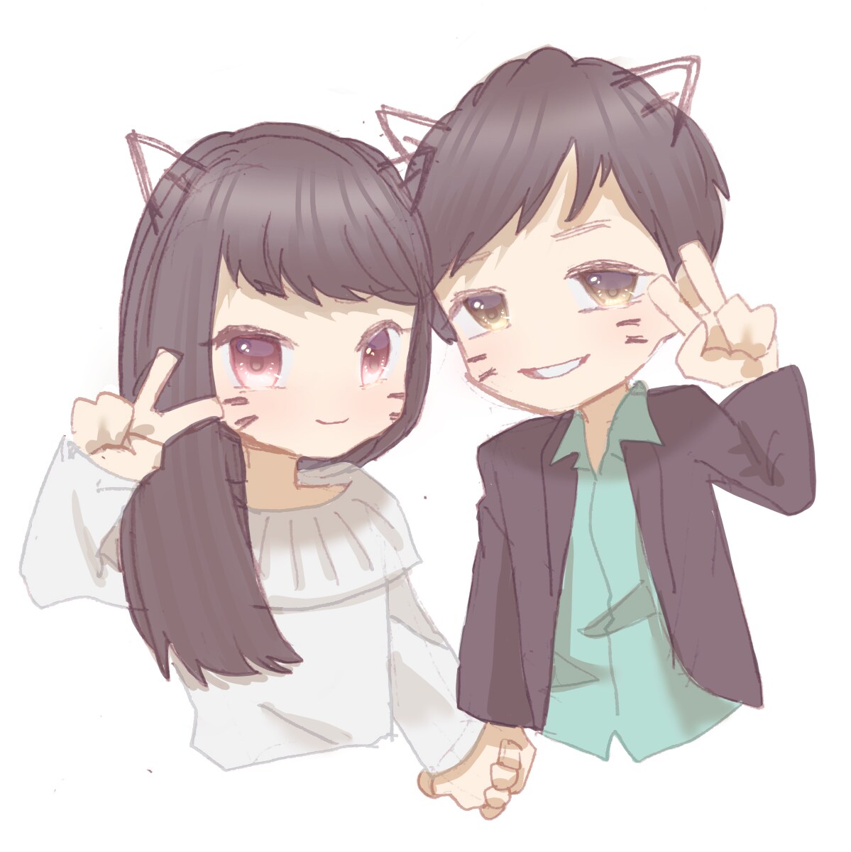 単色/フルカラーの似顔絵を提供します 可愛いイラストのまま似ている似顔絵が欲しい方に イメージ8