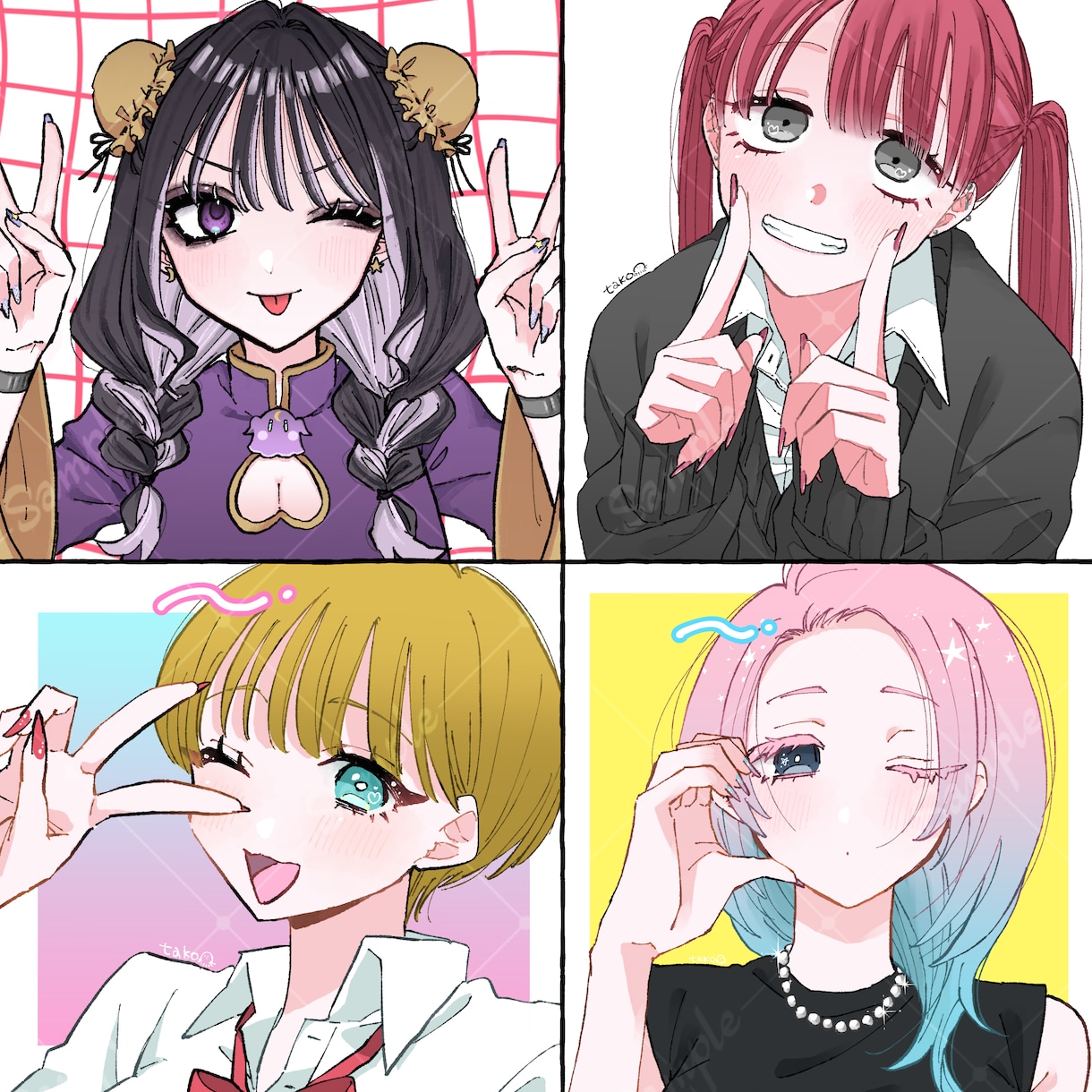 イラスト全般お描きします Xやインスタ、YouTubeなど様々な用途で使用可能です⋆꙳ イメージ3