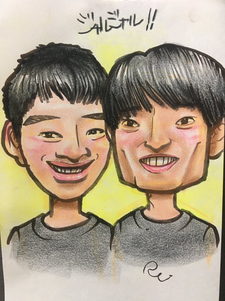 プロの似顔絵師小学館スピリッツ賞受賞者が描きます 結婚式や誕生日プレゼントに！破格！※お顔、肩まわりのみ。 イメージ5