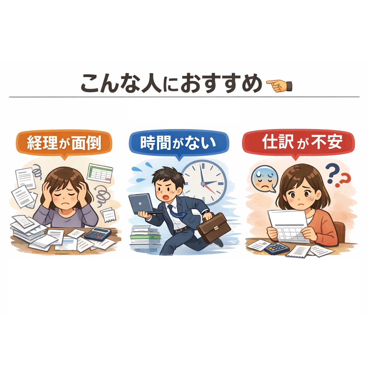 丸投げOK記帳代行｜最短1日対応します 実績50件以上｜安心の記帳代行 イメージ3