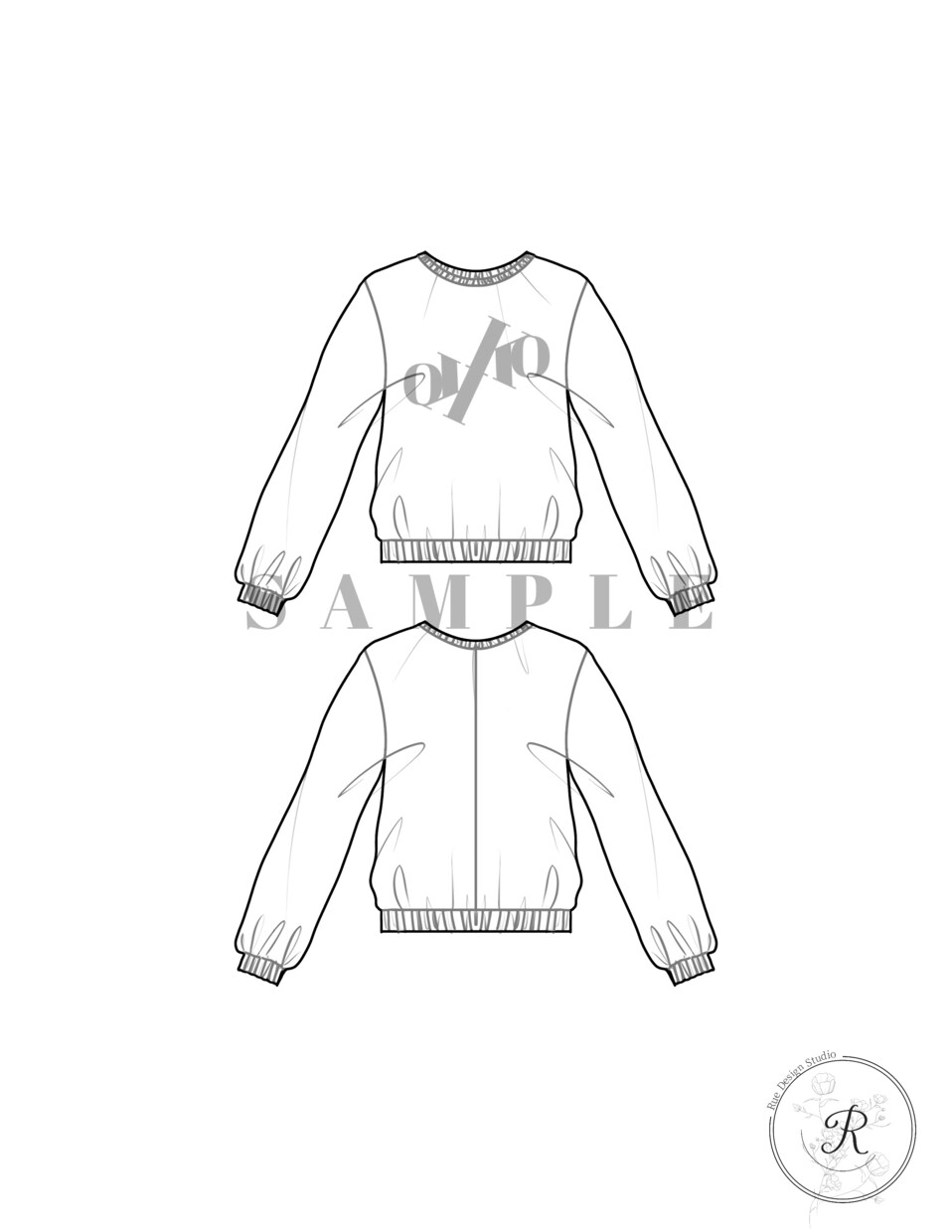 ファッションフラット画をデザイン、作成します Tech Pack ファッション　衣服のフラット画の作成 イメージ3