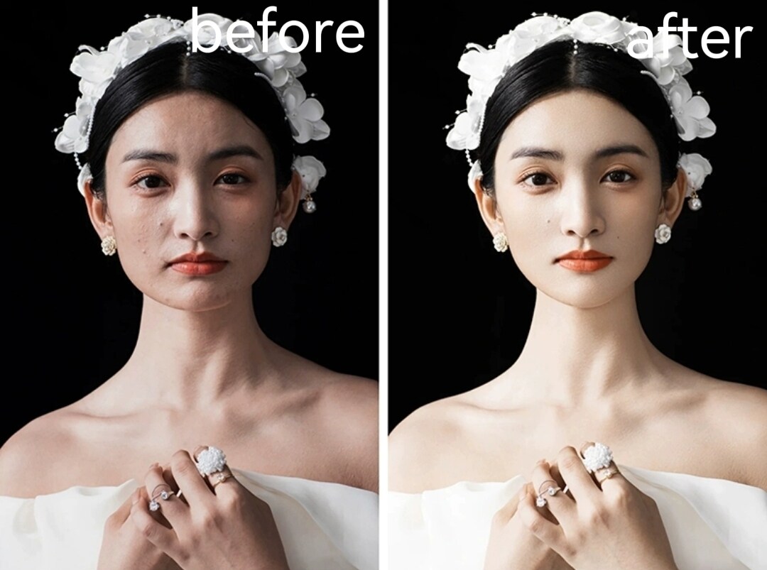 レタッチのプロが人物写真の修正を致します ご満足行くまで何度でも修正・加工いたします イメージ1