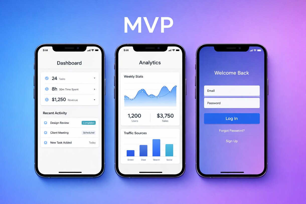 起業家向けiOSアプリMVPを開発します 資金調達・ピッチ用のiOSアプリを最短2週間で形にします イメージ1