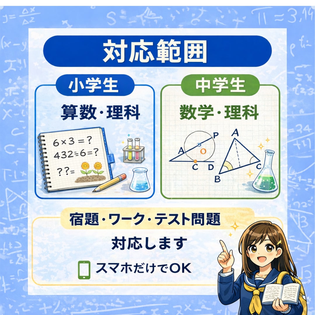 現役塾講師が小中学生の宿題をサポートます 写真を送るだけで丁寧に解説します イメージ5
