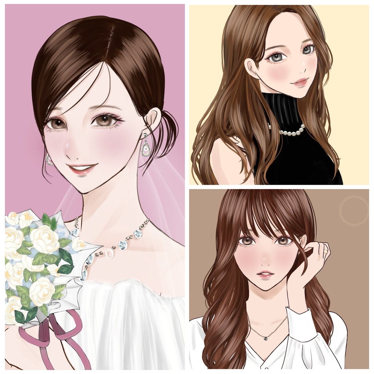 オシャレ大人可愛いアイコン、イラスト作成します 小物無料！色々な場面でお使いください イメージ5