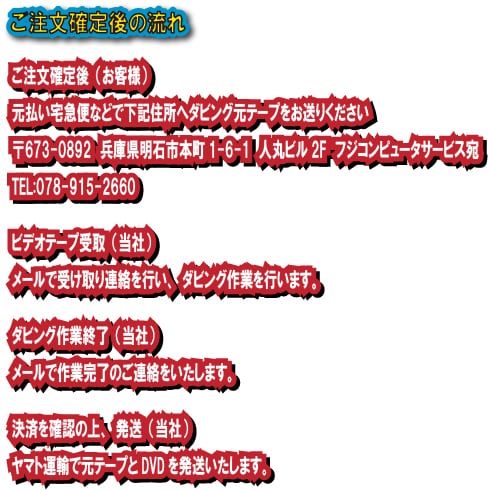 未ファイナライズDVDをビデオDVDに変換します 元DVD1枚分（抽出元1枚）の価格です イメージ2