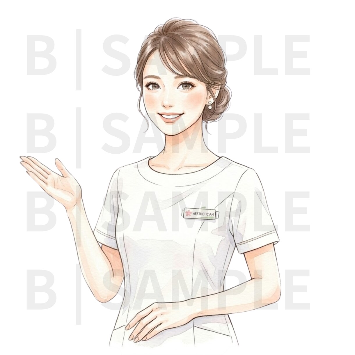 サロン専門｜現役マネージャーが制服再現します Canva・SNS・HPで使える！背景透過pngイラスト イメージ8