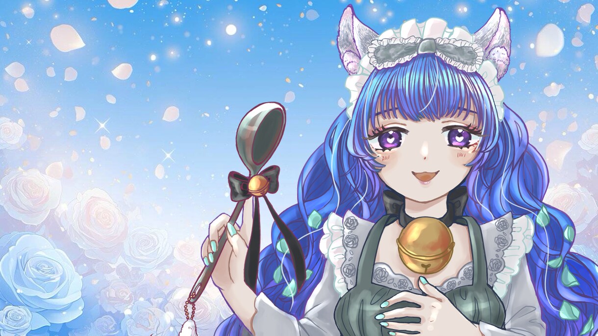 IRIAM配信用の立ち絵を作成します 配信アプリIRIAMで使用出来る1枚立ち絵イラストの出品 イメージ1