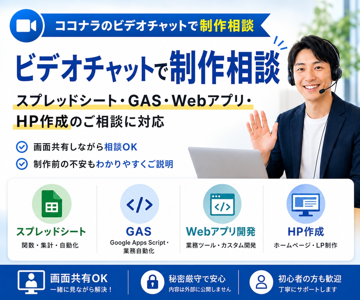 ビデオチャットにて詳細相談致します とりあえずビデオチャットで相談してから検討したい方専用です イメージ1