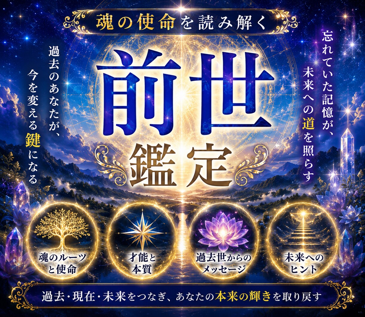 あなたの前世と今世の魂の関係を霊視で明らかにします 魂の繋がりを紐解き、あなたが今世で輝くための道をお伝えします イメージ1