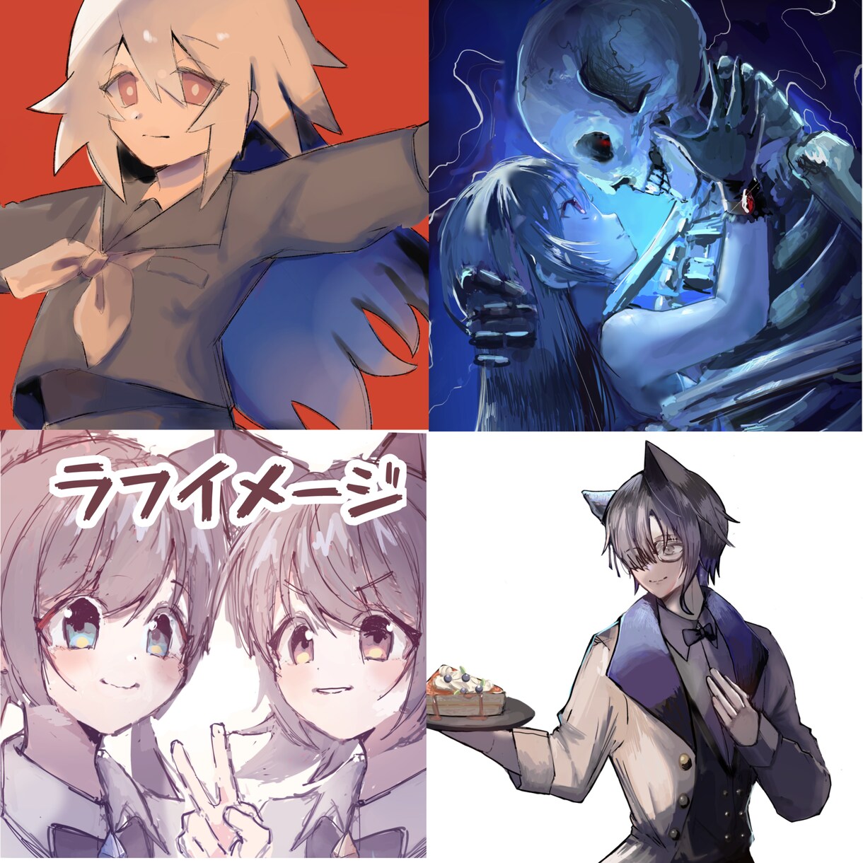 1月限定価格！目を引く1枚絵描きます 立ち絵/アイコン/1枚絵などALL2000円でお描きします イメージ1
