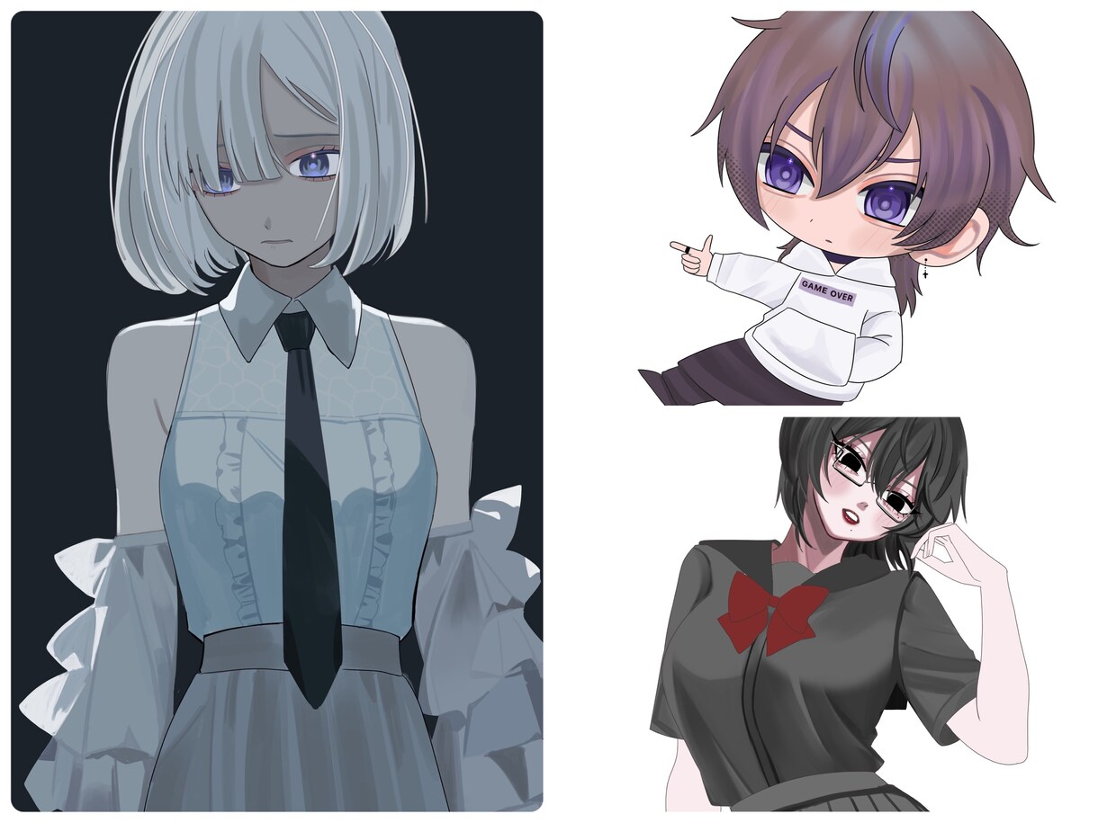 様々な用途に使えるイラストをお描きます いろいろなジャンルを最大限頑張って描いていきます イメージ1
