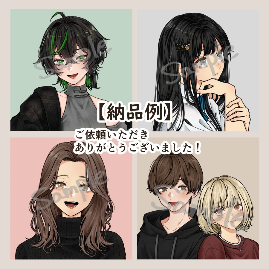 あなただけの特別なアイコンを作成します ご希望に寄り添い、お一人お一人丁寧に描かせていただきます♪ イメージ8