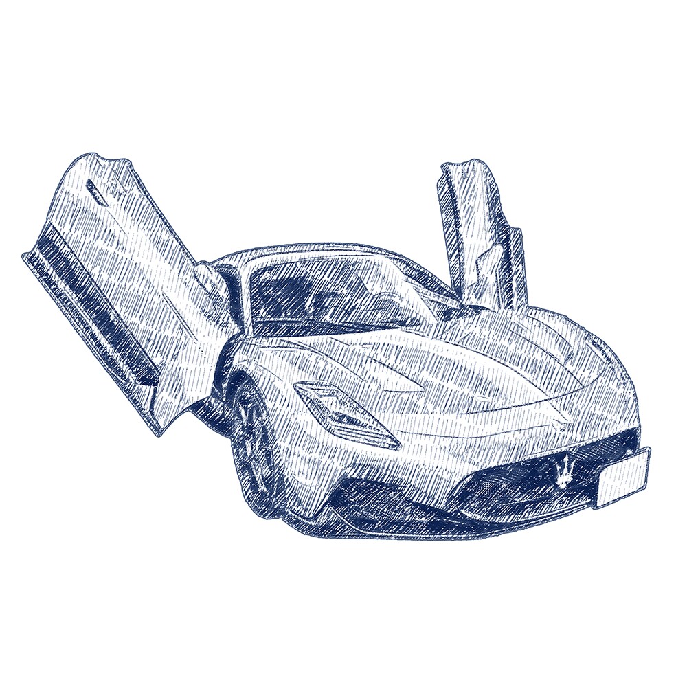 写真から味のあるペン画風愛車イラストを制作します 線の表情を楽しむ、手描き風イラスト イメージ6