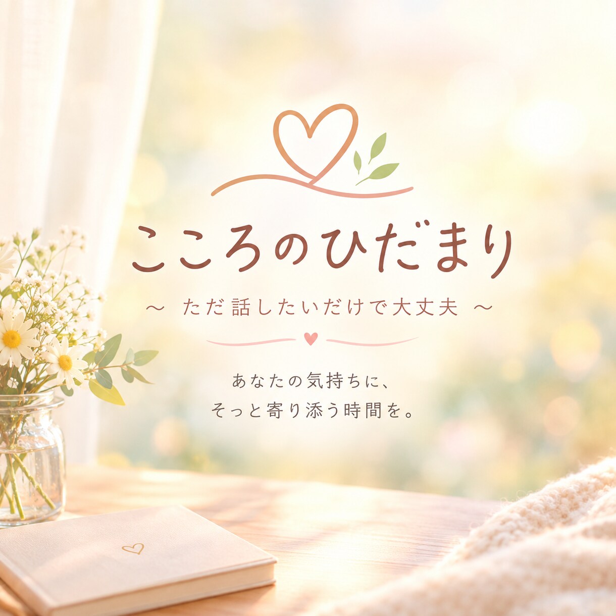 話したいだけで大丈夫。あなたの気持ちを受けとめます ただ話したいだけで大丈夫。心の荷物を少し下ろしませんか。 イメージ1
