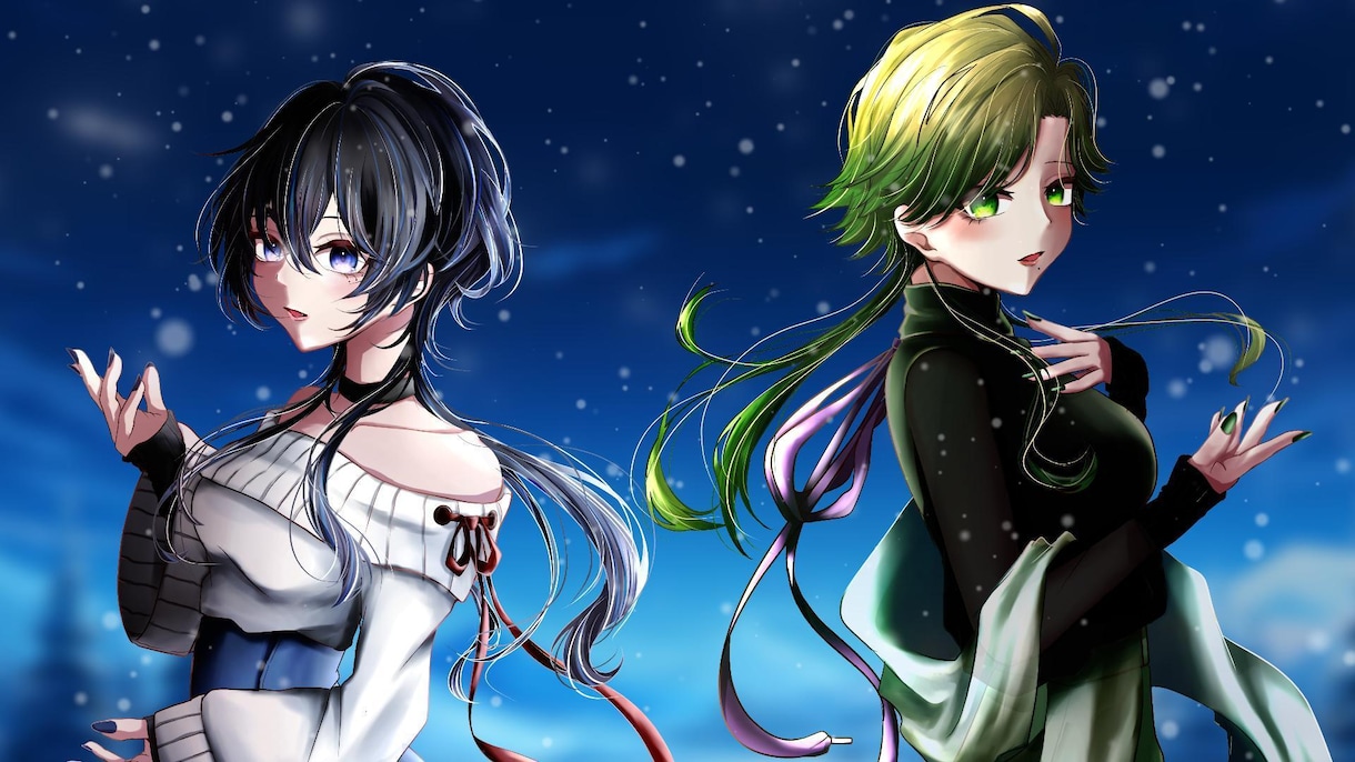 個人Vtuber様歓迎！立ち絵や1枚絵作成します MV用のイラストやネップリ用のイラストやグッズ使用OK！ イメージ1