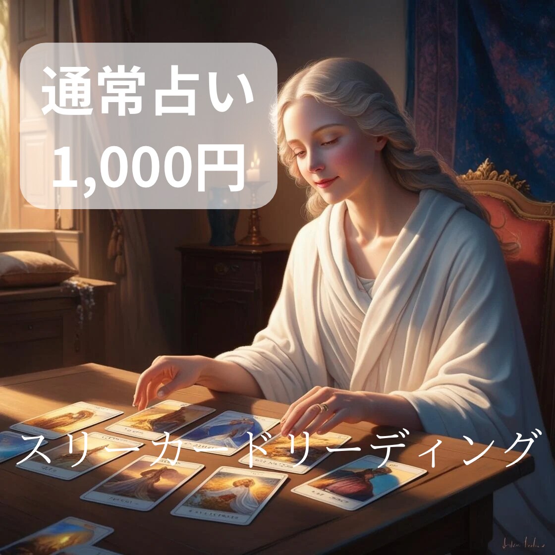 より深く、もっと詳しく、あなたの背中を押します スリーカード・リーディングで、より詳しくあなたを視ます。 イメージ1