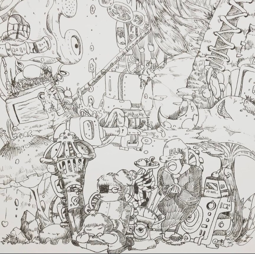 絵本の挿絵や表紙の絵を描かせていただきます モノトーンのペン画です。緻密で不思議な世界観を是非！ イメージ2